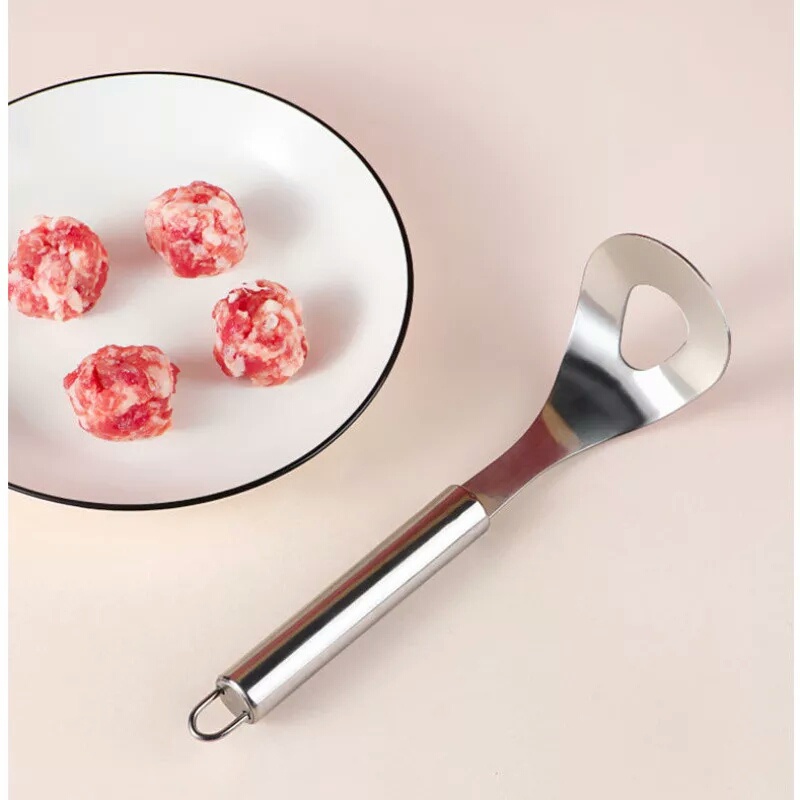 Alat Pembuat Bakso Stainless Bantu Cetak Bakwan Cetakan Bakso Sendok Bakso