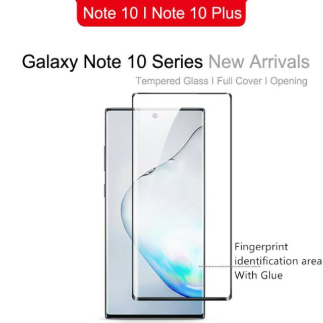 Samsung Galaxy note10 Note 10 Plus + 10+ note10+ 3D Curved edge Screen Protector Tempered Glass Film