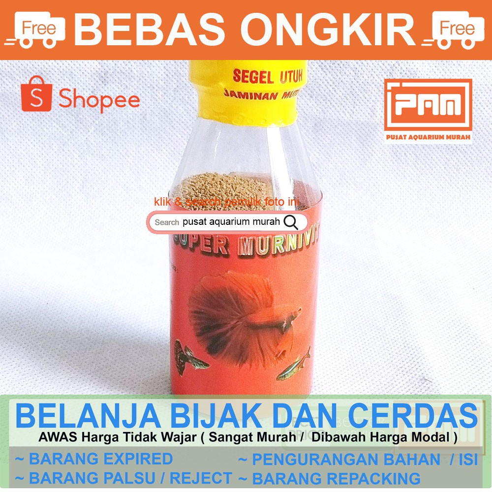 Makanan Ikan Hias Terbaik Fuzivit Atau Murnivit Termurah Pakan Cupang Hias Pusat Aquarium Murah