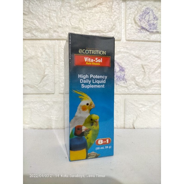 Jual Vita sol multivitamin burung Vitasol vitamin untuk segala jenis