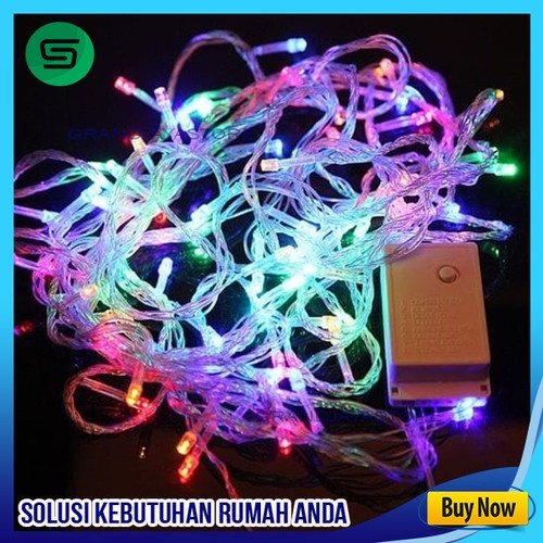 Lampu Tumblr Rainbow 10 meter / Lampu Hias Kamar 10 m / Lampu Natal Hias Pelangi Lampu Kawat Boba 1 Meter-5M Raibow No Smbngan