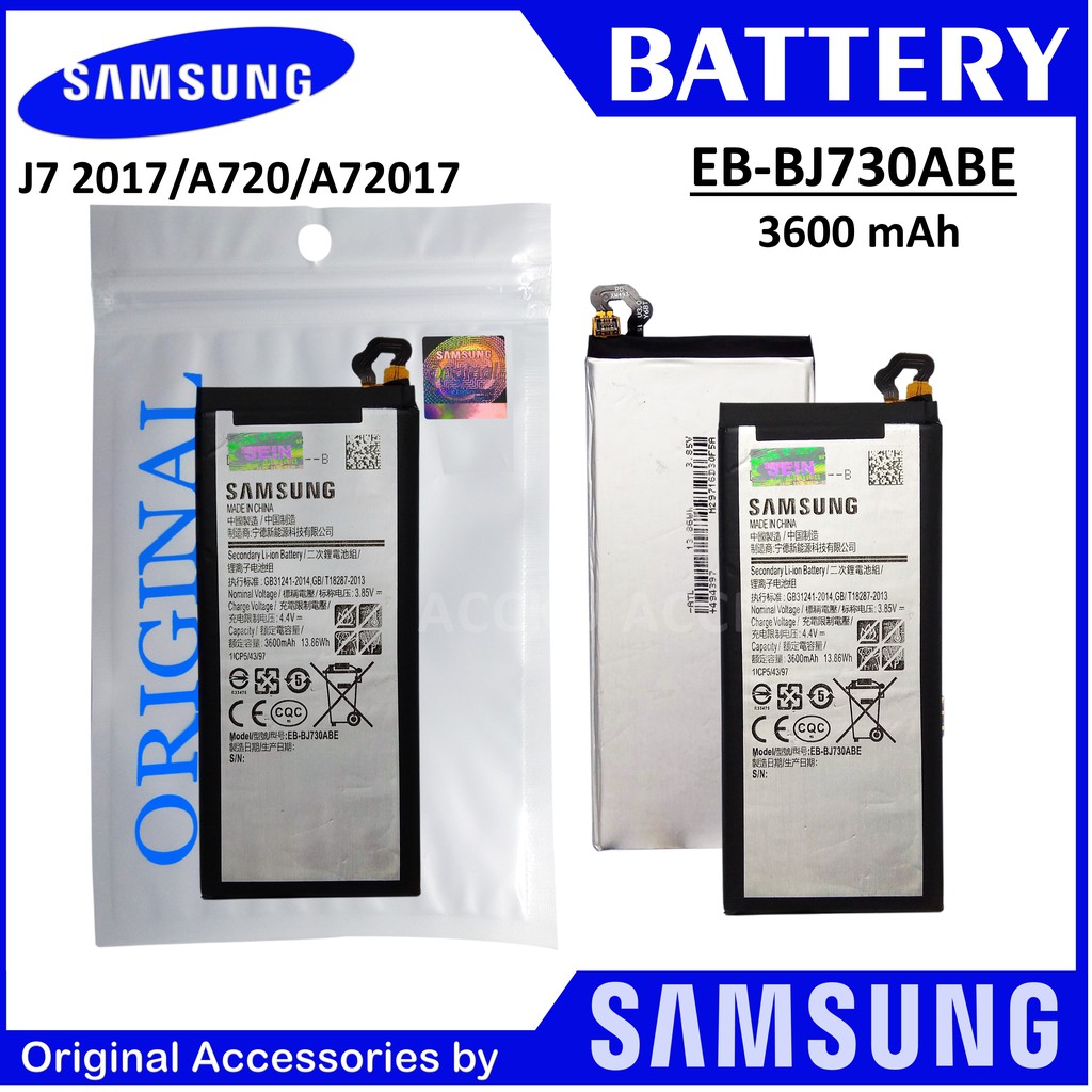 BATERAI SAMSUNG GALAXY A7 2017 BATTERY SAMSUNG A720 EB-BJ730ABE J7 2017 EB-BA720ABE  ORIGINAL