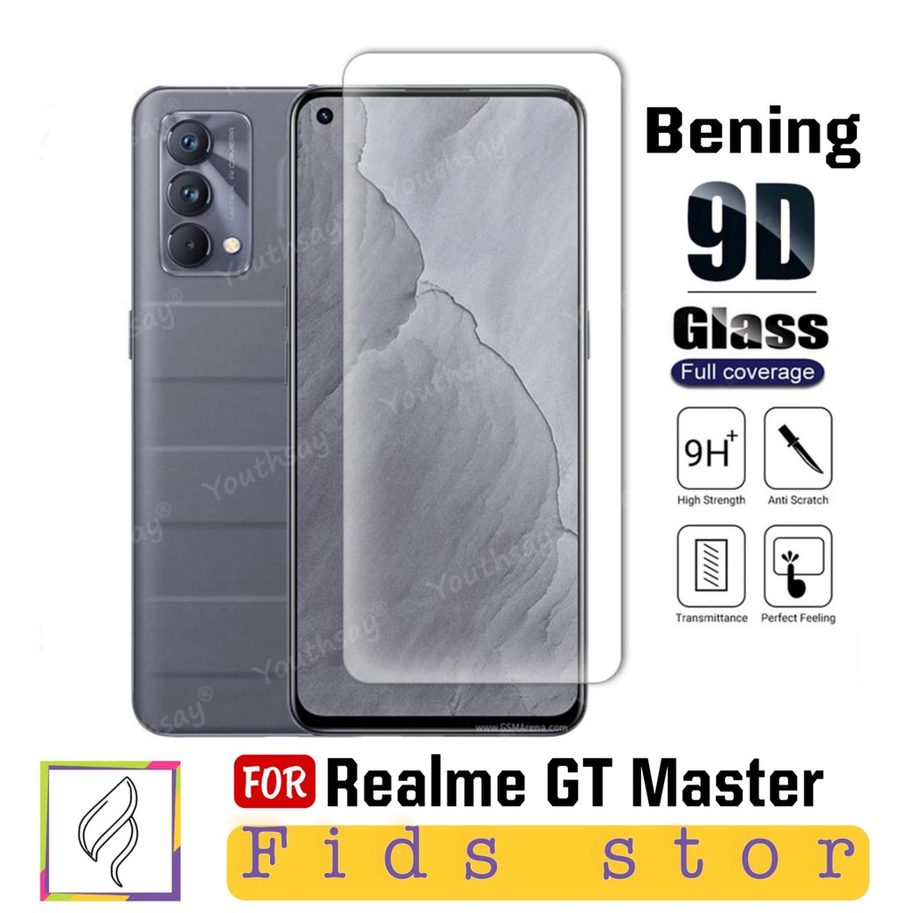 PROMO Tempered Glass Realme GT Master Full Layar Screen Guard Protector Antigores Kaca Bening &amp; List Hitam