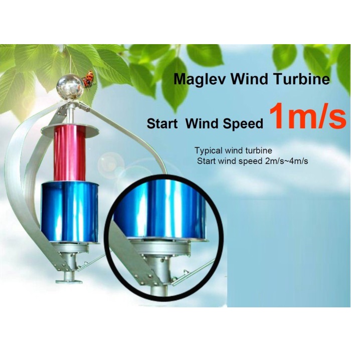 Jual Wind Turbine Pltb Poros Vertikal Maglev Kaze Magneto Km 1000w Ds Shopee Indonesia 7091