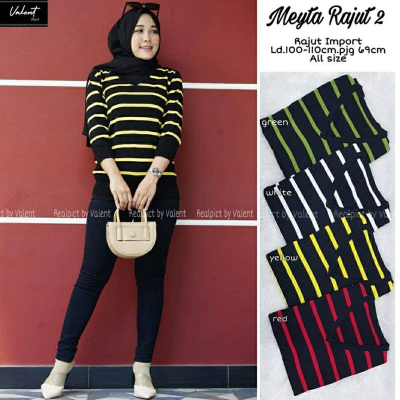 Meyta Rajut #2, blouse, blouse wanita, blouse muslim, blouse murah, blouse cantik, blouse kekinian
