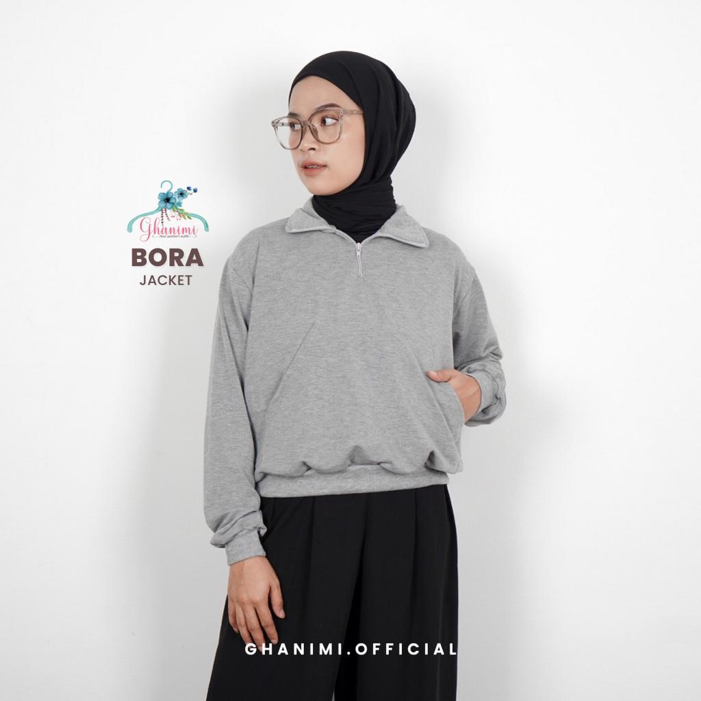 Ghanimi -  Bora Jacket Olahraga / Sport wear / Jaket Lari / Jaket Polos / Jaket Sleting / Hoodie Olahraga