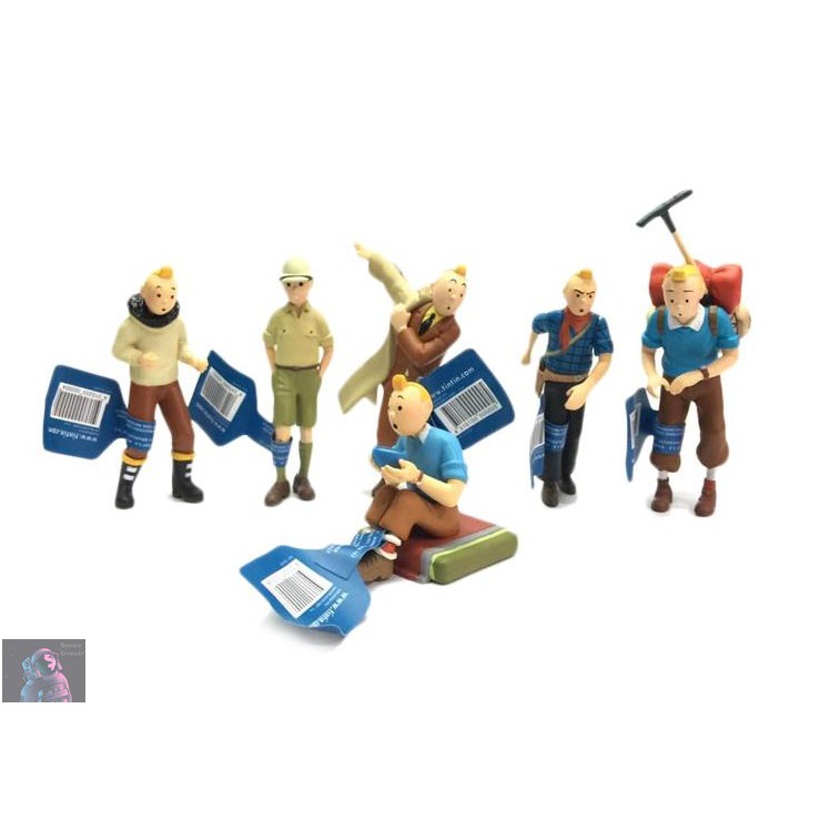 Action Figure Tintin isi 6 loose pack