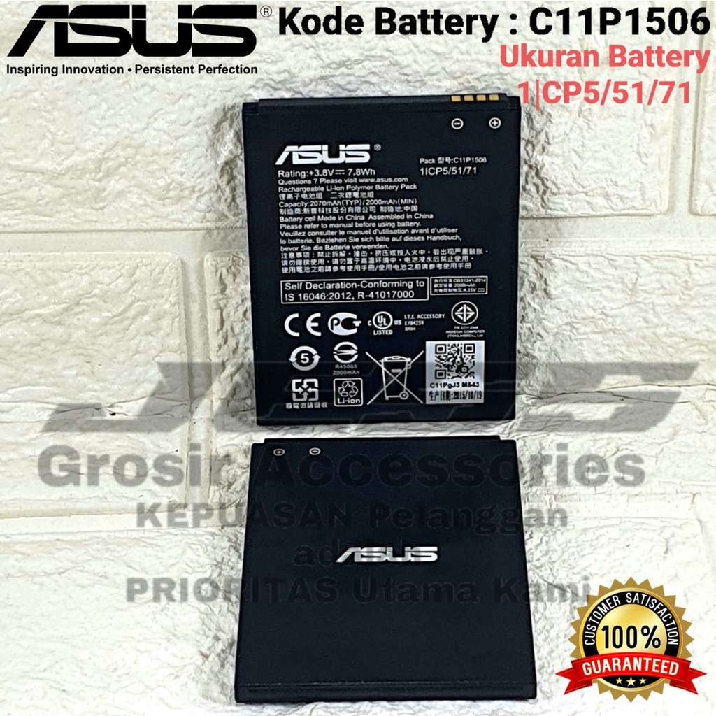 Baterai Asus Zenfone GO - ZC500TG - Z00VD Battery Zenfone Live - G500TG - Z00YD C11P1506 Original