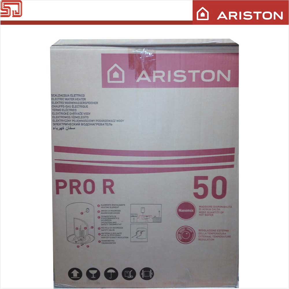 Ariston Pro R 50 Liter Water Heater Listrik 1200 Watt Vertikal Pemanas Air Mandi