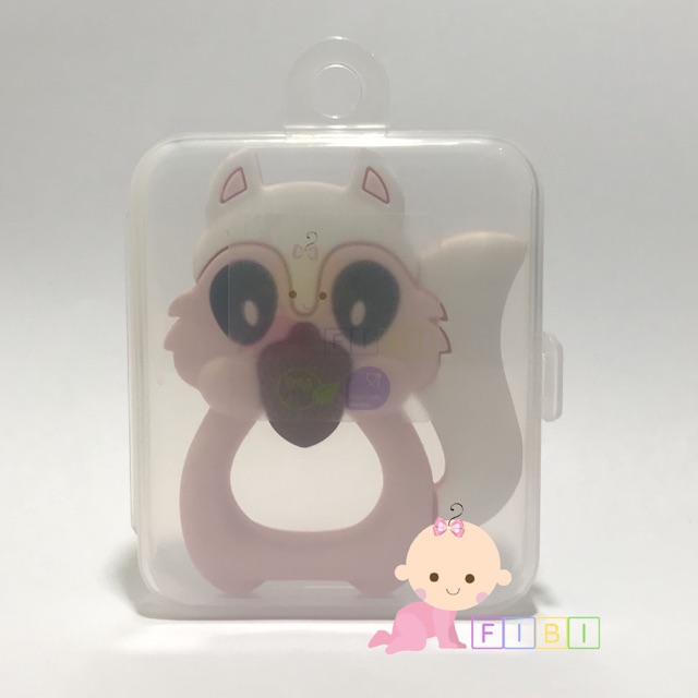 FIBI Teether Bayi Tupai Gigitan Baby Mainan Squirrel Sikat Gigi Mulut