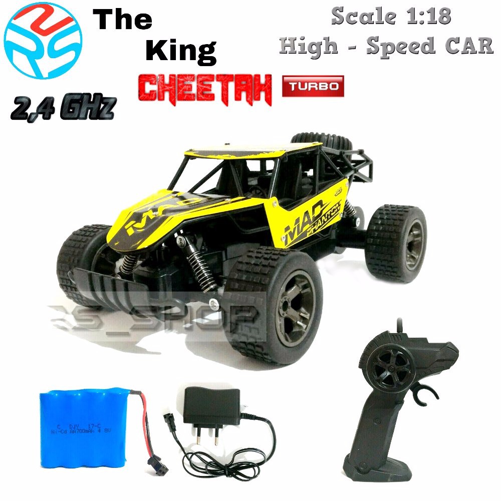 Mobil RC off road Cheetah King Turbo High Speed Scale 1 18