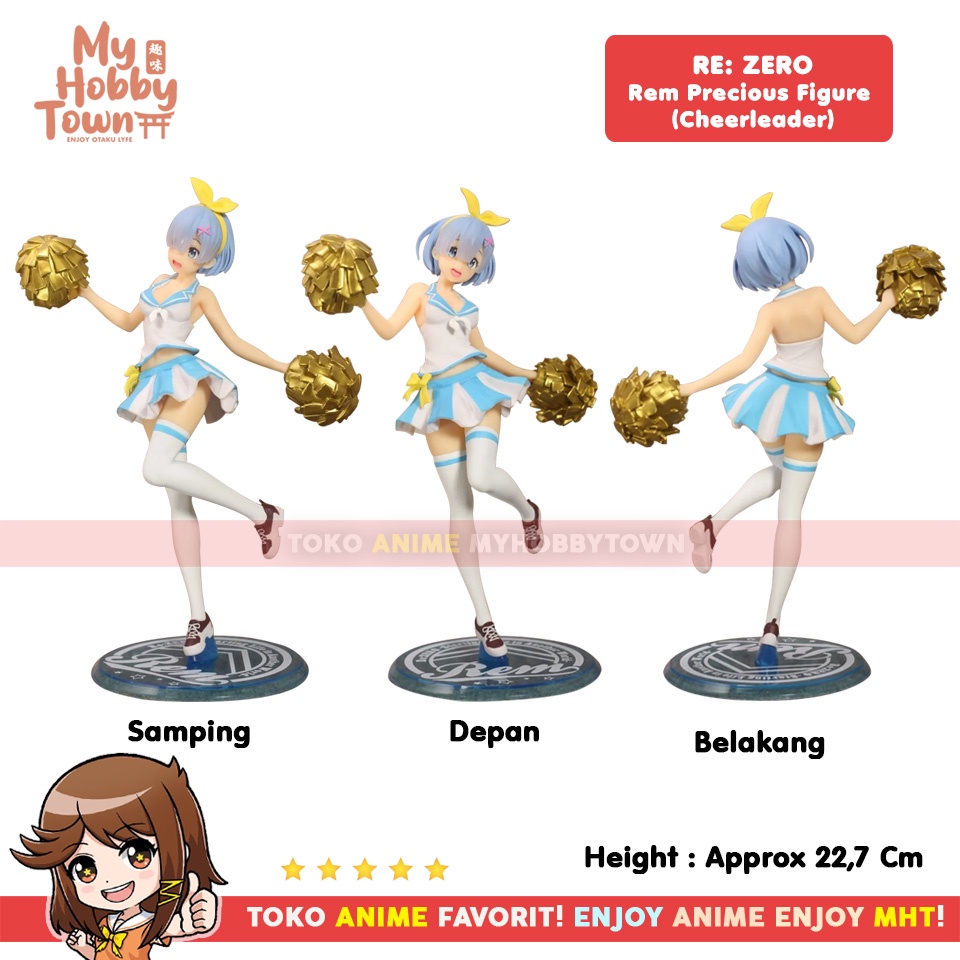 Figure Anime Original Re Zero Taito Precious Rem Cheerleader