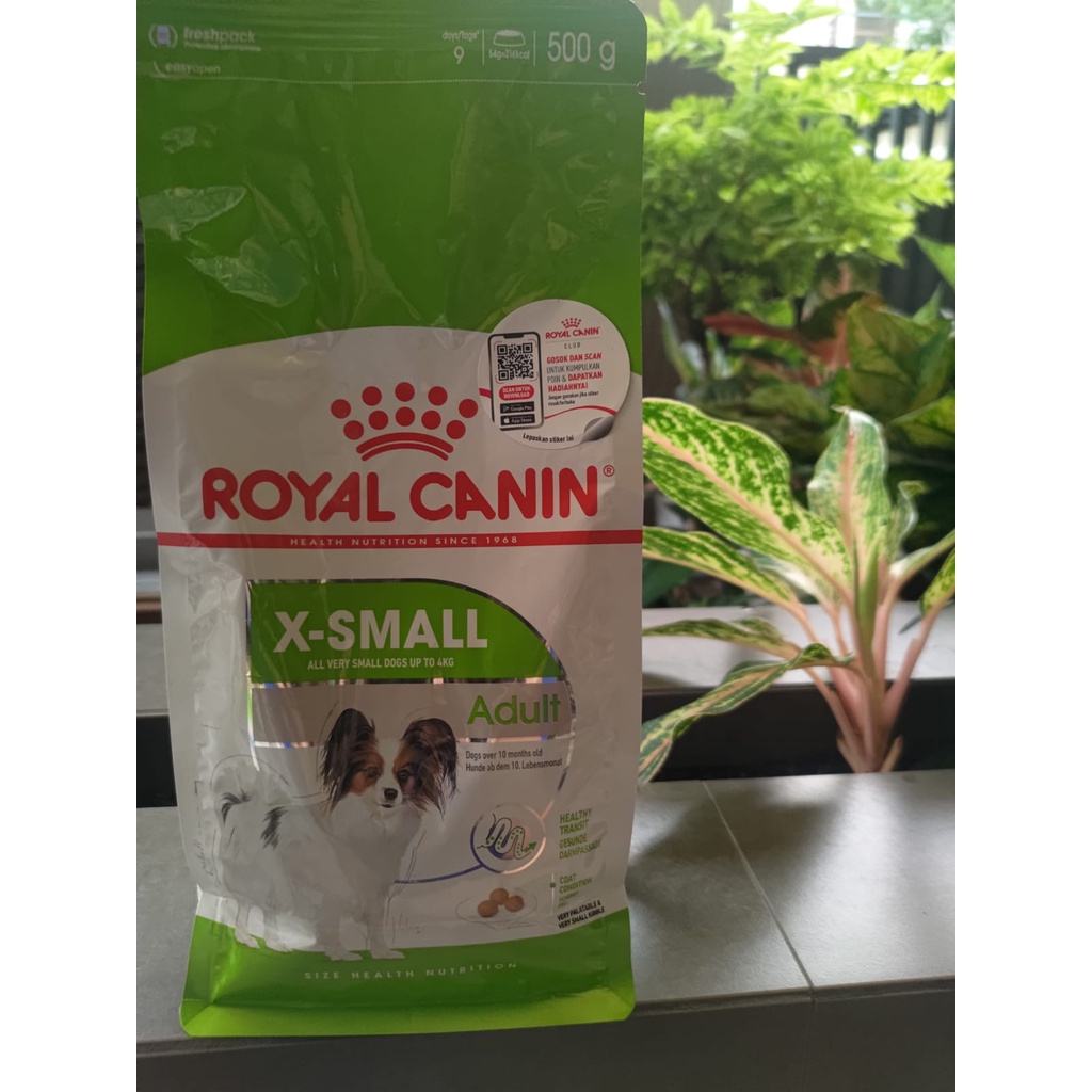 Royal Canin Xsmall Adult Dog Food Freshpack 500gr