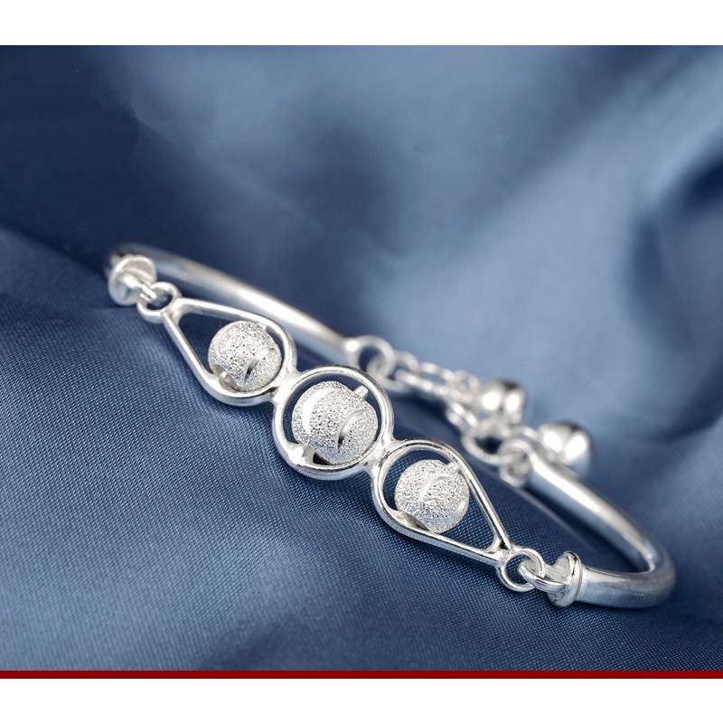 Gelang Model Terbuka Bahan Stainless Steel Aksen Mutiara Untuk Wanita