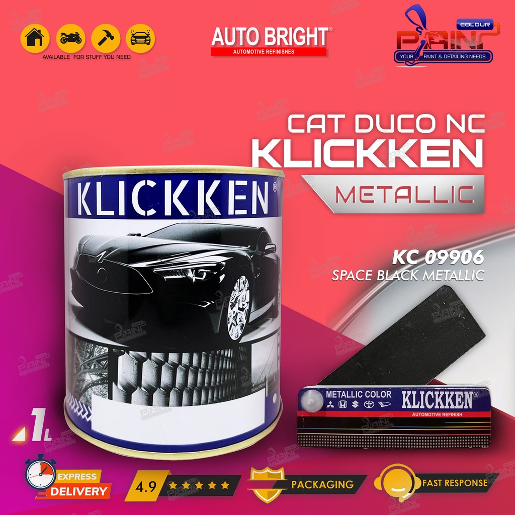 Cat Duco Metallic KLICKKEN METALLIC - KC 9906 SPACE BLACK MET