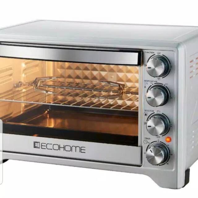 ECOHOME OVEN ELECTRIC PLATINUM 38 LITER EOP888 bonus spatula