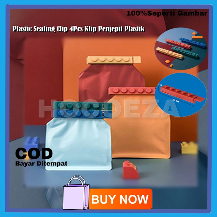 ALAT PENJEPIT PLASTIK SEGEL KEDAP UDARA UNIK MUDAH DIGUNAKAN PLASTIC SEALING CLIP 4PCS VA275