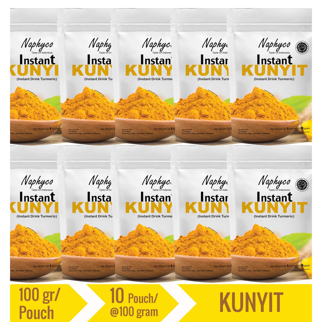 

Naphyco Instan Kunyit 100 gr x 10 Pouch