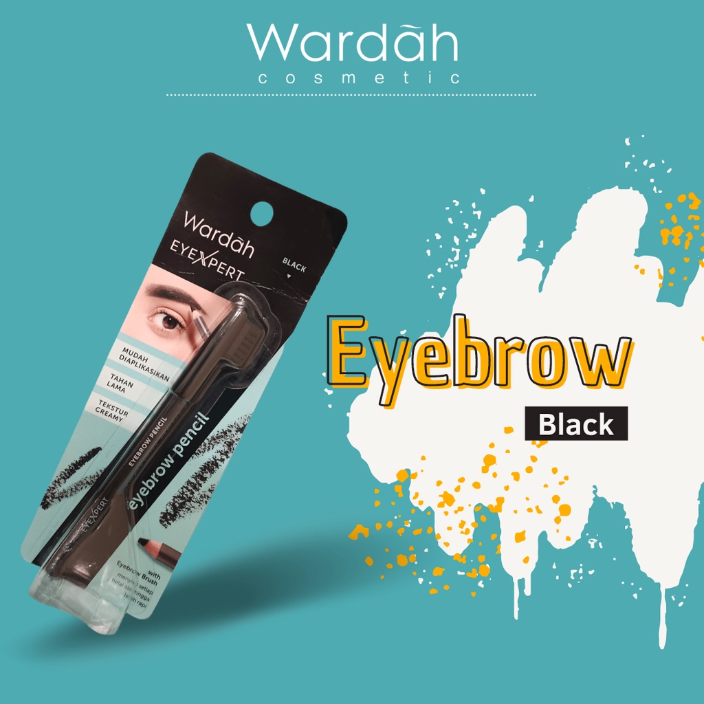 Kemasan Baru (NEW)WARDAH EYE BROW / EYEBROW PENClL (pensil alis) Brown &amp; Black 1,14gr