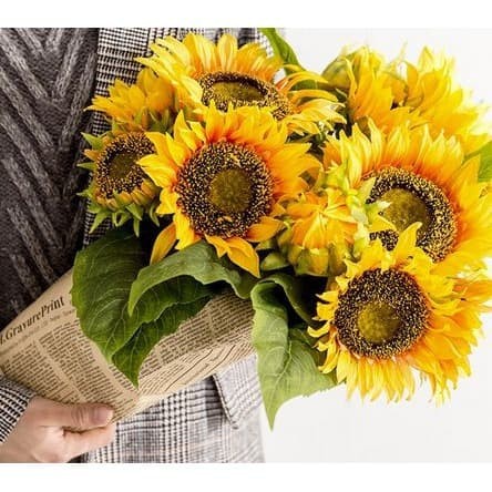 Artificial Flower - Silk Sun Flower Diameter 14cm