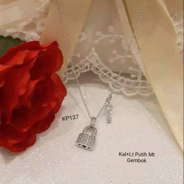 Kalung + lt gembok kunci