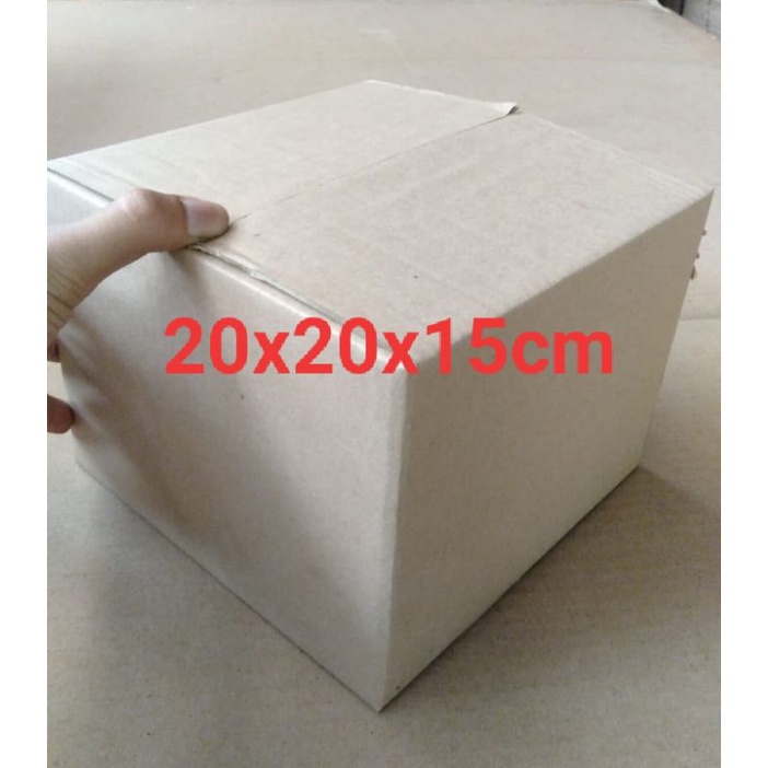 

kardus karton box ukuran 20x20x15