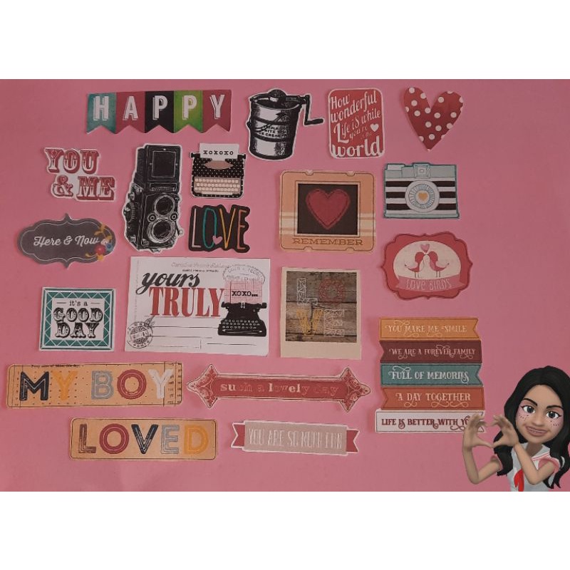 

Sticker die cut | Sticker love | Sticker couple | Sticker valentine | Sticker birthday | Sticker lucu | Biru | Hitam | Pink | Merah