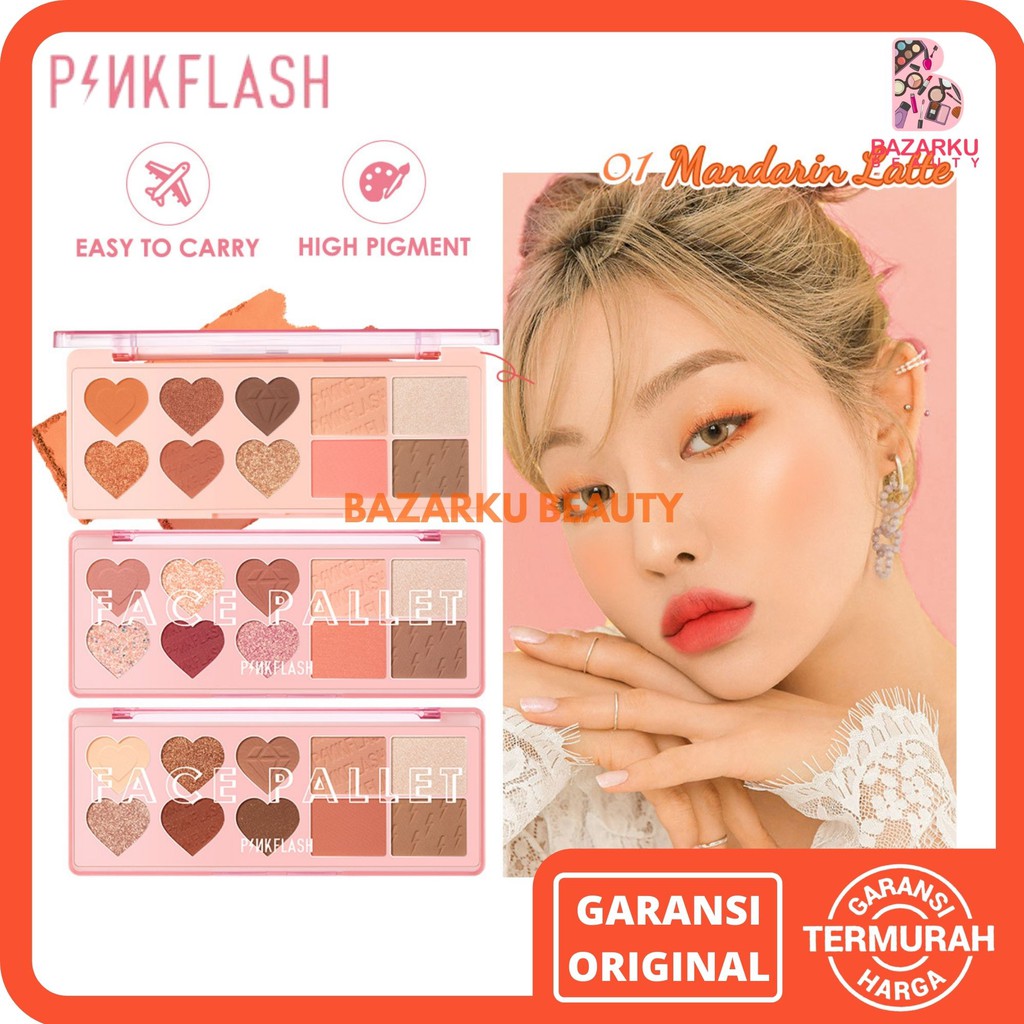 Pinkflash Multiple Face Palette 4in1 Blush Contour Highlighter Eyeshadow Pinkflash Eyeshadow Pallete Pinkflash Eyeshadow Palette Pinkflash Eyeshadow  Pink Flash