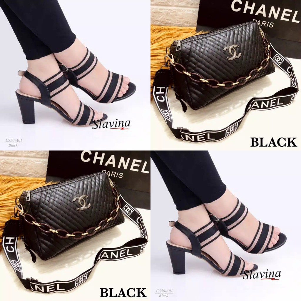 PAKET HEELS WANITA 01A DAN TAS KEREN RES DUA 2021