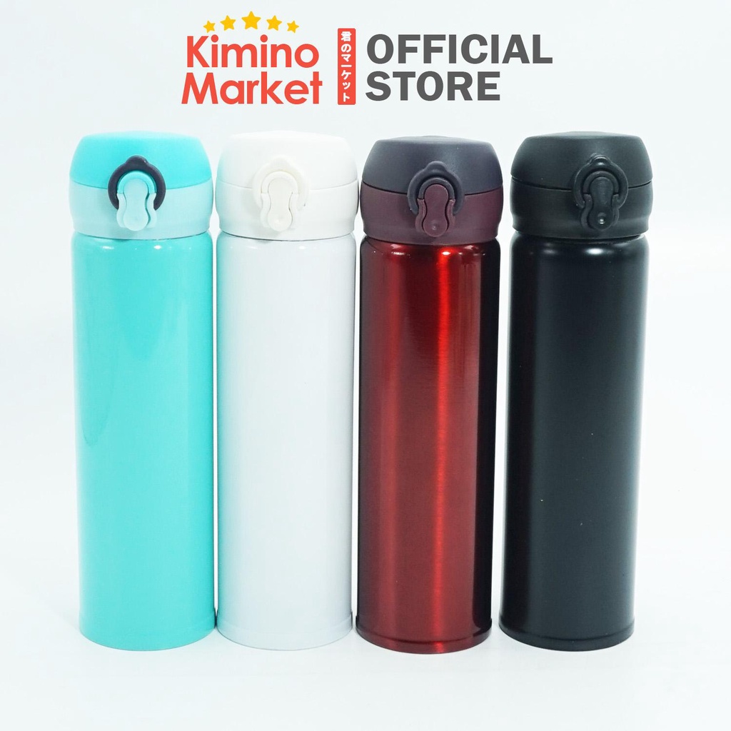 Botol Minum Termos 600 ML Kancing Drink Bottle Water Stainless Steel Vaccum