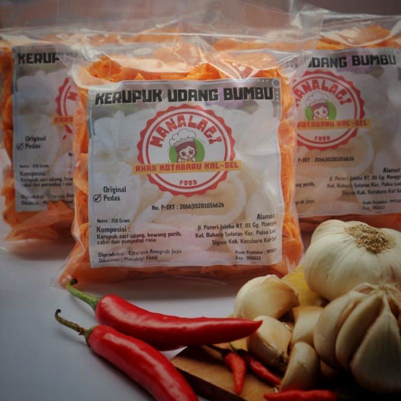 KERUPUK UDANG BUMBU PEDAS KHAS KOTABARU