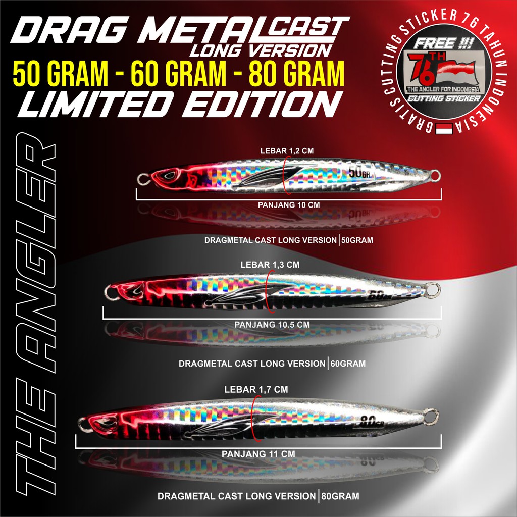 Metal Jig Drag Metal Cast Long The Angler Series