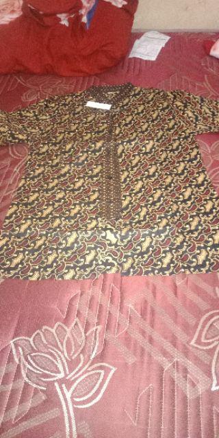 Jumbo Batik Couple Batik Arta Batik Motif Mete Seragam Batik Big Size Atasan Pasangan Alfa L Grosir