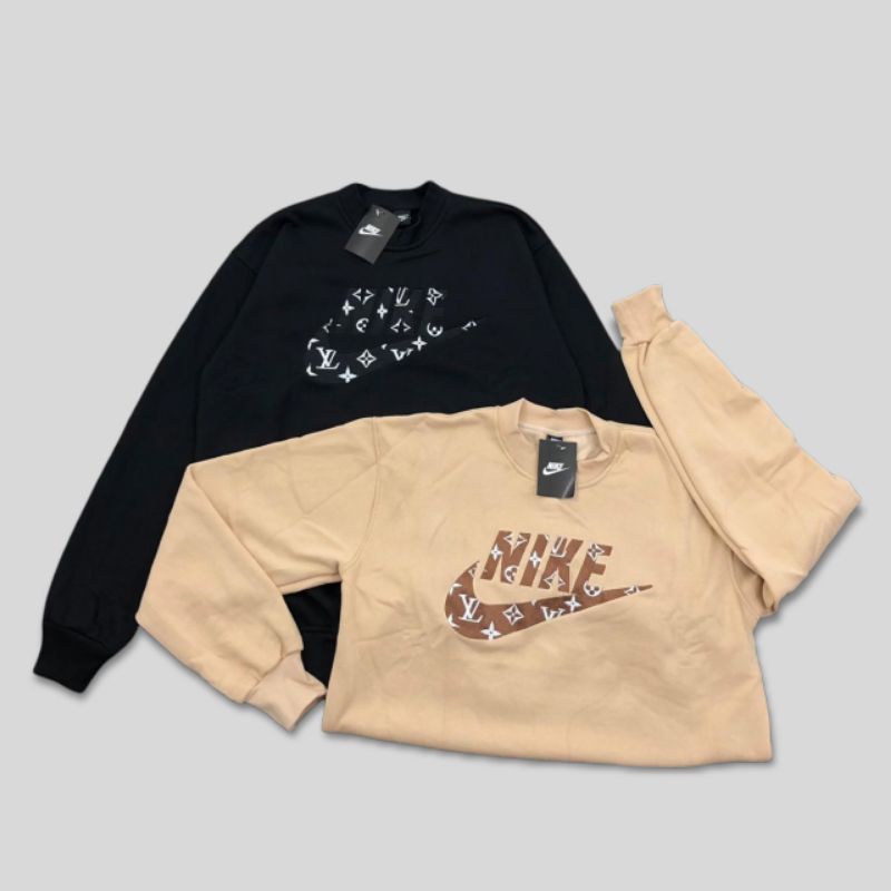 CREWNECK NIKE X LOUIS VUITTON BORDIR FULL TAG MIRROR 1:1 PREMIUM