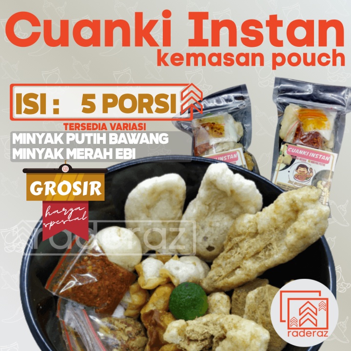 

Cuanki Instan PAKET RESELLER isi 5pcs porsi mangkuk kemasan pouch by GAIA (bisa GROSIR bisa COD bisa KARGO)