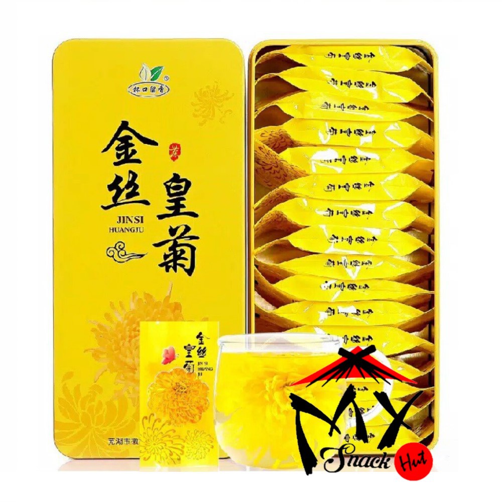 TEH BUNGA KRISAN EMAS 1 SACHET - GOLDEN CHRYSANTHEMUM FLOWER CHINESE TEA BUNGA KERING SEDUH IMPORT