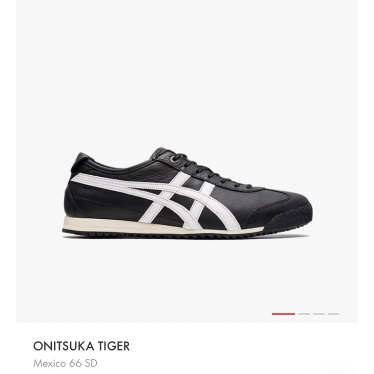 sepatu sneaker onitsuka tiger mexico 66 SD black white/preloved