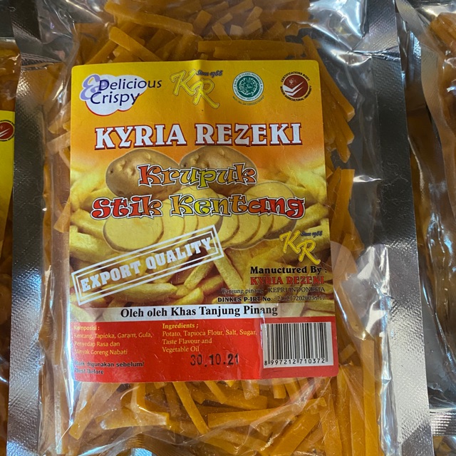 

Kerupuk stick kentang mentah 250g