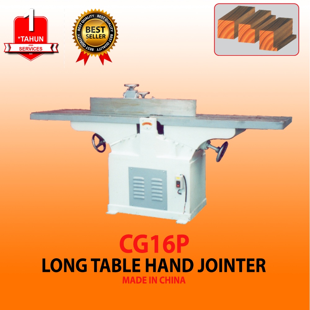 Mesin Serut Kayu Ketam Siku Long Table Hand Jointer 3 kw AKS - CG16P