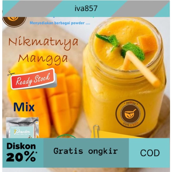 

PROMO Bubuk Minuman Mangga Mix 1kg - Serbuk Mango Powder Drink GRATIS ONGKIR