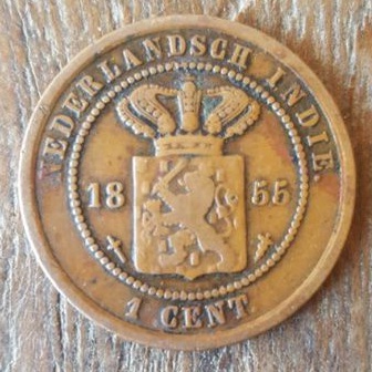 Koin Kuno 1 Cent 1855 Rare