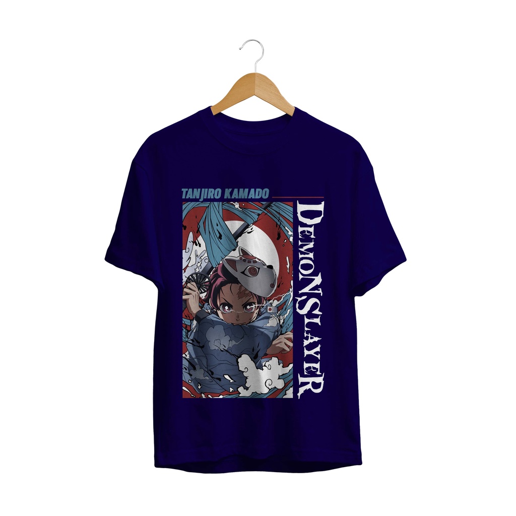 BAJU KAOS DISTRO DEMON SLAYER TANJIRO KAMADO - BAJU KAOS ANIME JAPAN