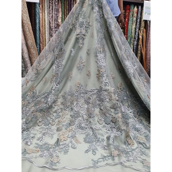 BAHAN TILE KOREA KAIN KEBAYA BRUKAT TERBARU