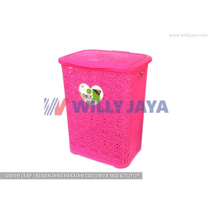 GREEN LEAF Laundry Basket / Keranjang Pakaian 1533 - Random