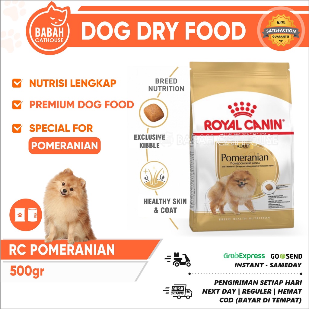 Jual ROYAL CANIN POMERANIAN ADULT 500gr Dog Food Mini Pom Makanan ...