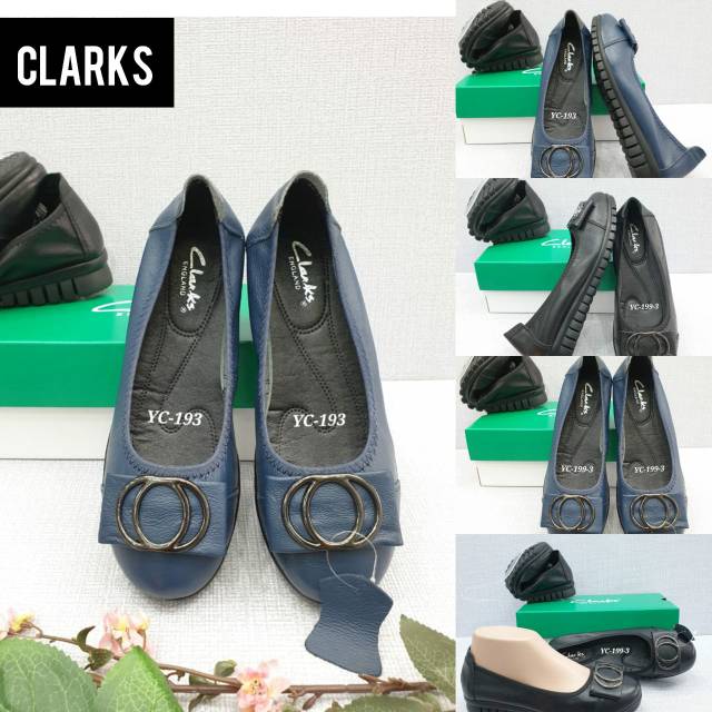 Clarks flet logo yc-199-3 / sepatu clarks