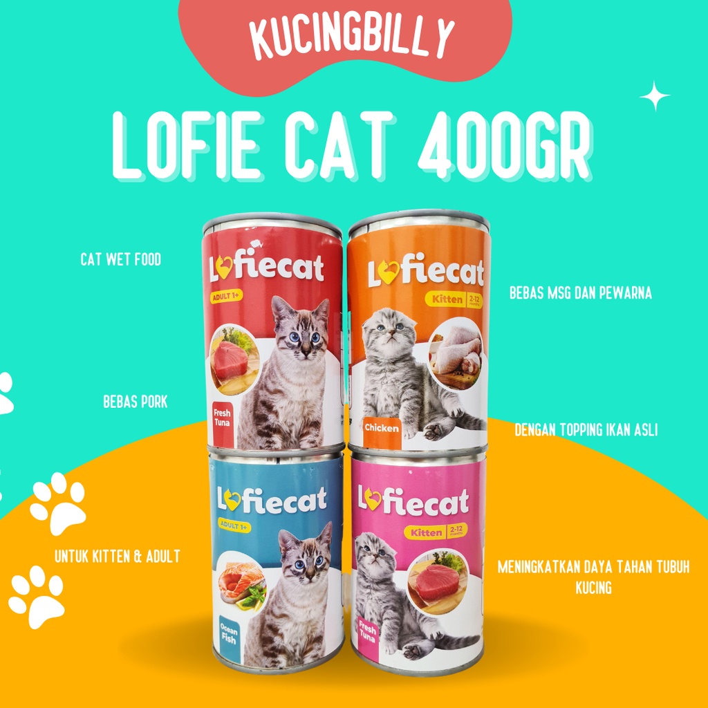 Lofie cat 400gr makanan kucing