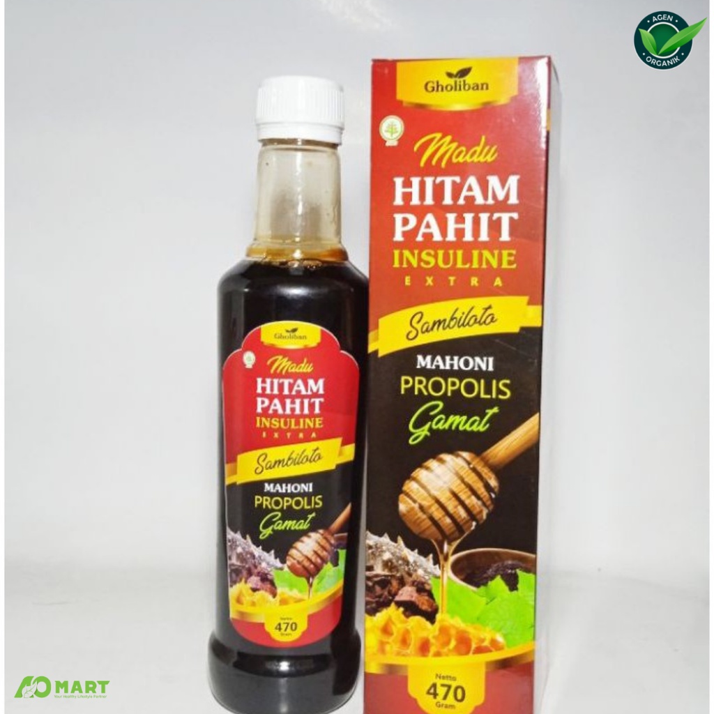 

Madu Hitam Pahit Gholiban / Propolis Gamat 470ml