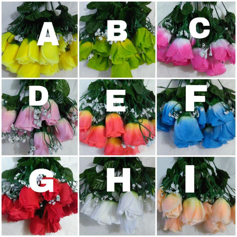 BUNGA MAWAR 1 TANGKAI ARTIFICIAL MURAH