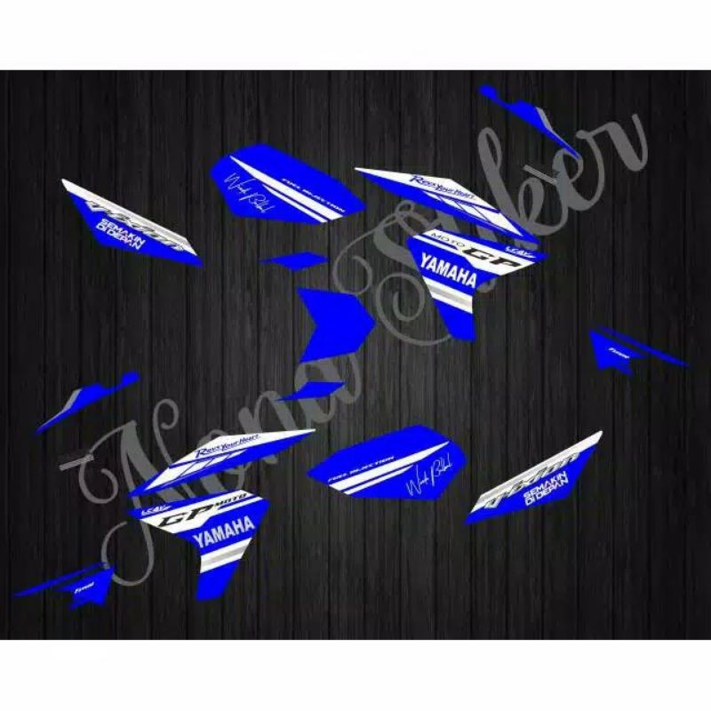 Stiker Motor Striping Motor Variasi Nvl New Vixion Lightning Motif Gp